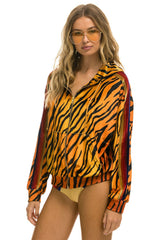 CLASSIC VELVET RELAXED ZIP HOODIE - TIGER Hoodie Aviator Nation