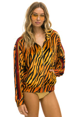 CLASSIC VELVET RELAXED ZIP HOODIE - TIGER Hoodie Aviator Nation
