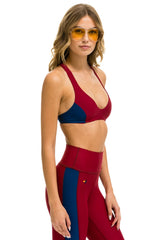 COLOR BLOCK RACER SPORTS BRA - BLAZER Sports Bra Aviator Nation