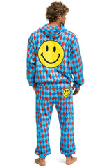 DIAMOND REPEAT SMILEY 2 EMBROIDERY SWEATPANTS - SKY Men's Sweatpants Aviator Nation