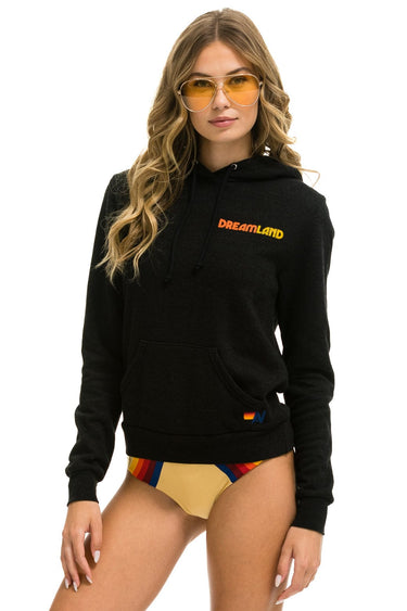 DREAMLAND LOGO ZIP HOODIE - BLACK Hoodie Aviator Nation