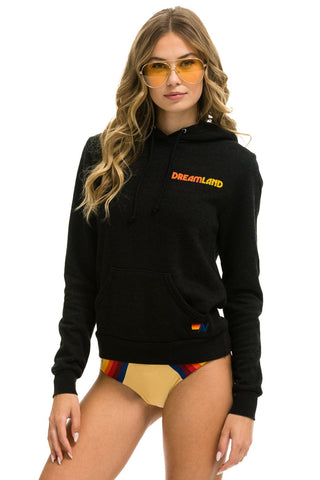 DREAMLAND LOGO ZIP HOODIE - BLACK Hoodie Aviator Nation