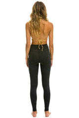 FULL LENGTH HI-RISE BOLT LEGGINGS - CHARCOAL // NEON PINK Leggings Aviator Nation