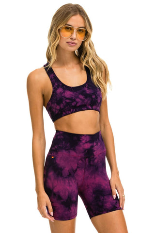 HAND DYED SPORTS BRA - TIE DYE CRYSTAL ROSE Sports Bra Aviator Nation