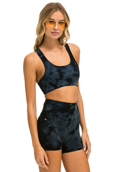 HAND DYED SPORTS BRA - TIE DYE CRYSTAL SMOKE Sports Bra Aviator Nation