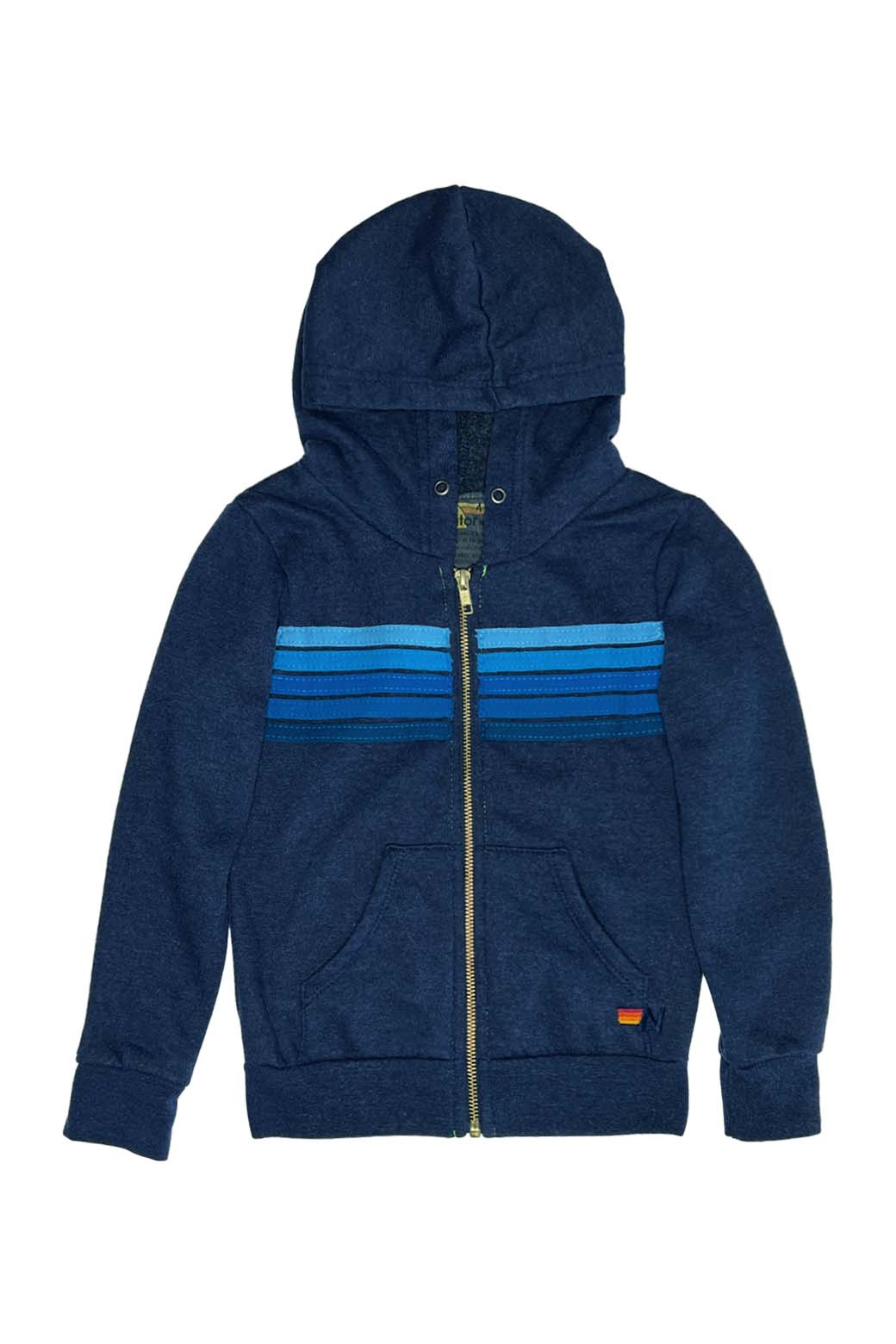 KID'S STRIPE HOODIE NAVY // BLUE STRIPES – Aviator Nation