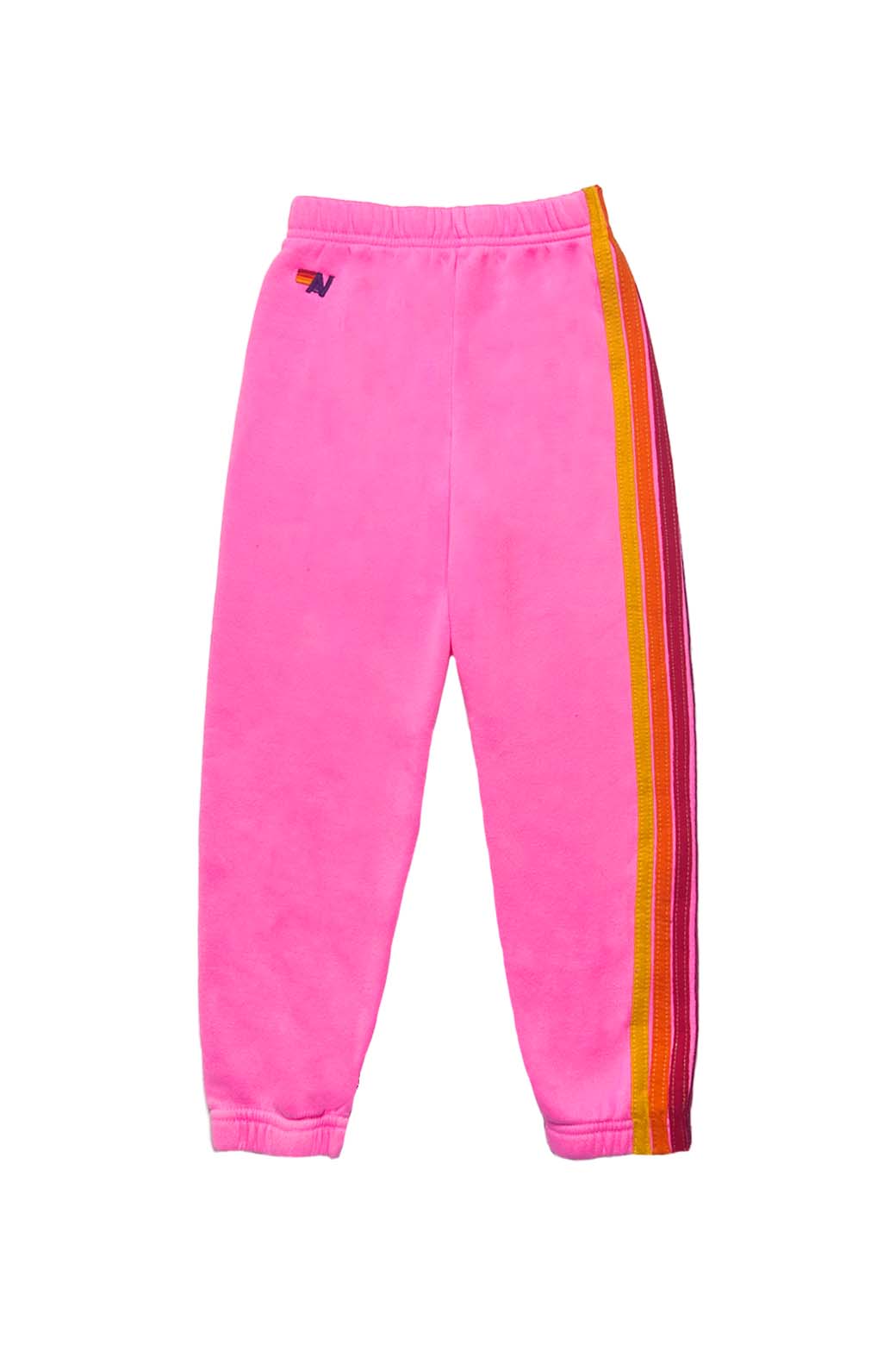 KID'S 5 STRIPE SWEATPANTS - NEON PINK Kid's Sweatpants Aviator Nation