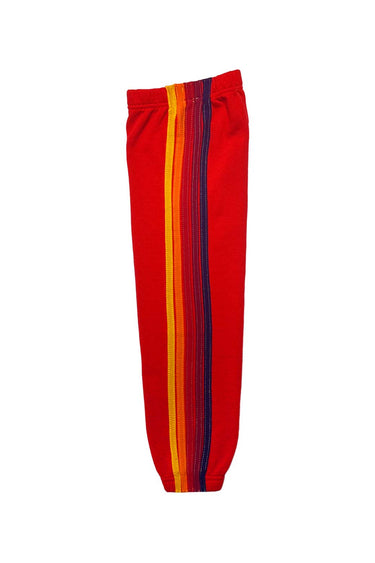 KID'S 5 STRIPE SWEATPANTS - RED Kid's Sweatpants Aviator Nation