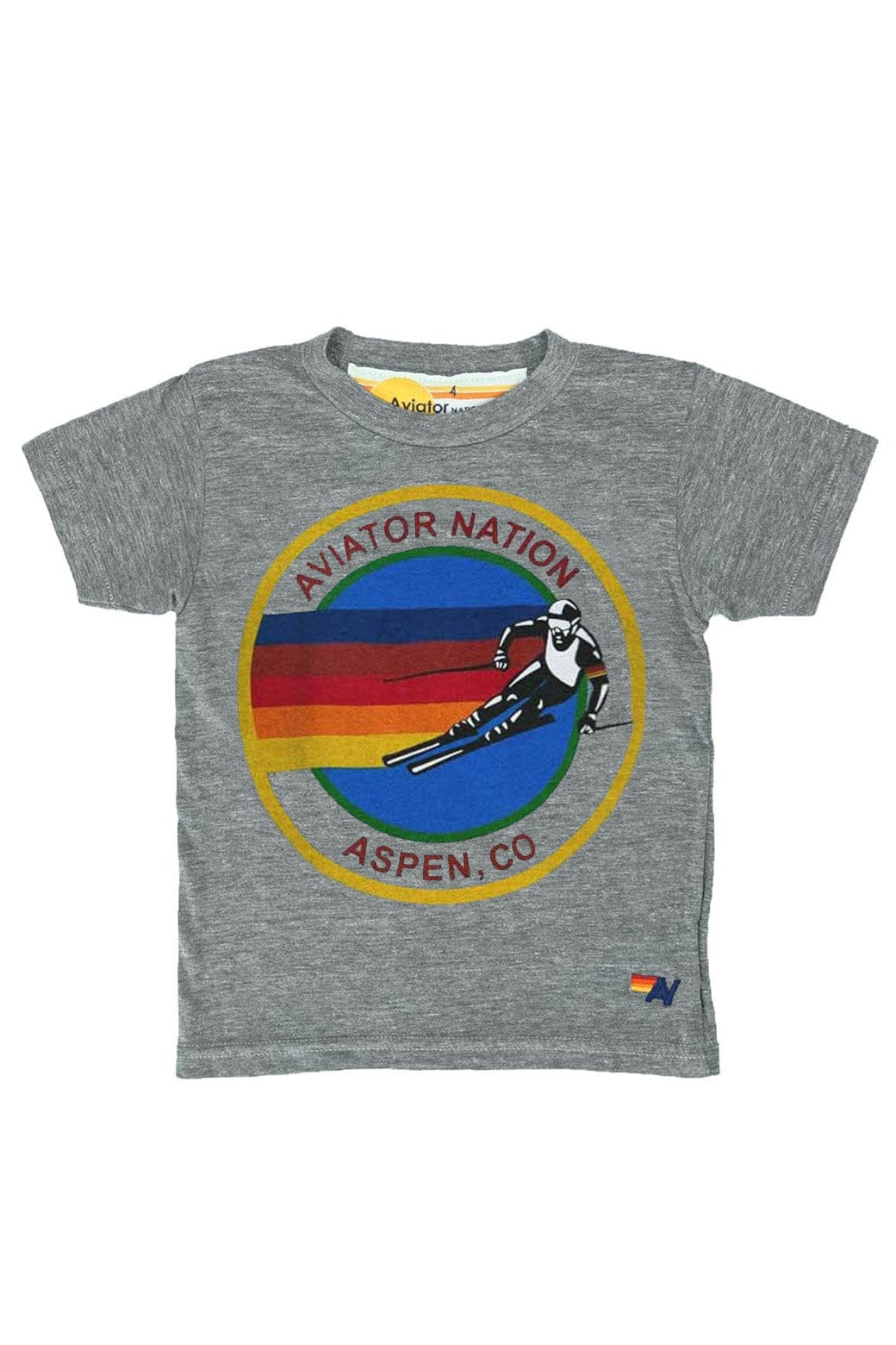 KID'S AVIATOR NATION ASPEN TEE - HEATHER GREY Kid's Tee Aviator Nation