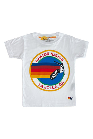 KID'S AVIATOR NATION LA JOLLA TEE - WHITE