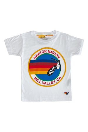 KID'S AVIATOR NATION MILL VALLEY TEE - WHITE