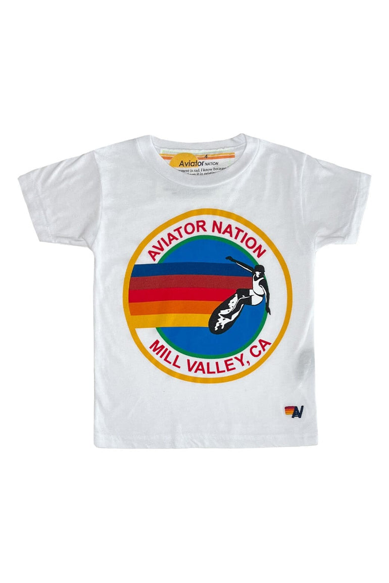 KID'S AVIATOR NATION MILL VALLEY TEE - WHITE Kid's Tee Aviator Nation