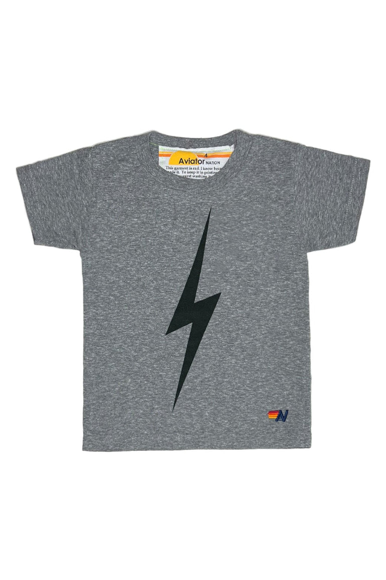 KID'S BOLT TEE - HEATHER GREY Kid's Tee Aviator Nation