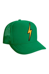 KID'S BOLT VINTAGE TRUCKER HAT Kid's Hat Aviator Nation OS KELLY GREEN