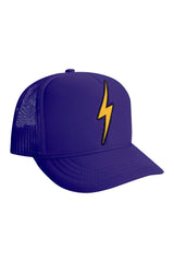 KID'S BOLT VINTAGE TRUCKER HAT Kid's Hat Aviator Nation OS PURPLE