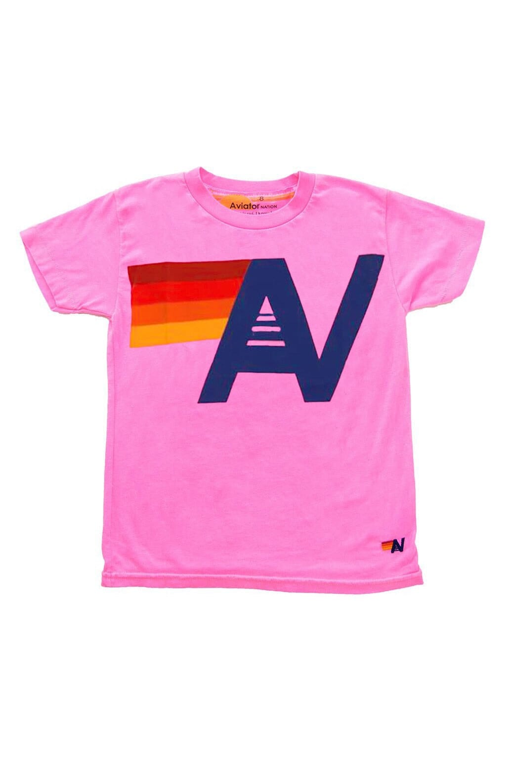 KID'S LOGO TEE - NEON PINK Kid's Tee Aviator Nation