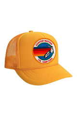 KIDS SIGNATURE HAMPTONS VINTAGE FOAM TRUCKER HAT Kid's Hat Aviator Nation OS GOLD