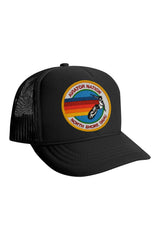 KID'S SIGNATURE NORTH SHORE - VINTAGE TRUCKER HAT Kid's Hat Aviator Nation OS BLACK