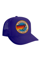 KID'S SIGNATURE NORTH SHORE - VINTAGE TRUCKER HAT Kid's Hat Aviator Nation OS PURPLE