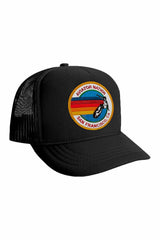 KID'S SIGNATURE SAN FRANCISCO VINTAGE FOAM TRUCKER Kid's Hat Aviator Nation OS BLACK