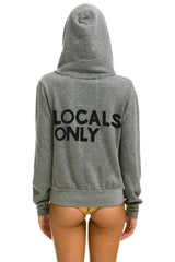 LOCALS ONLY HOODIE - HEATHER GREY Hoodie Aviator Nation