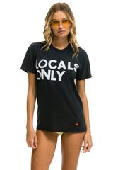 LOCALS ONLY TEE - CHARCOAL Tees Aviator Nation