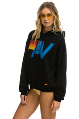 LOGO PULLOVER RELAXED HOODIE - BLACK Hoodie Aviator Nation