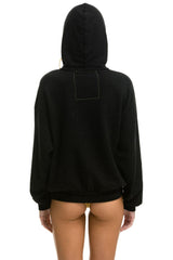 LOGO PULLOVER RELAXED HOODIE - BLACK Hoodie Aviator Nation