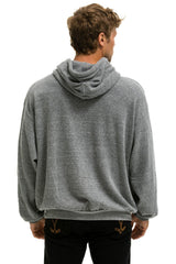 LOGO PULLOVER RELAXED HOODIE - HEATHER GREY Hoodie Aviator Nation