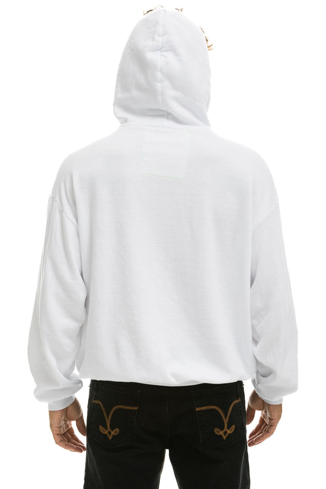 LOGO PULLOVER RELAXED HOODIE - WHITE Hoodie Aviator Nation 