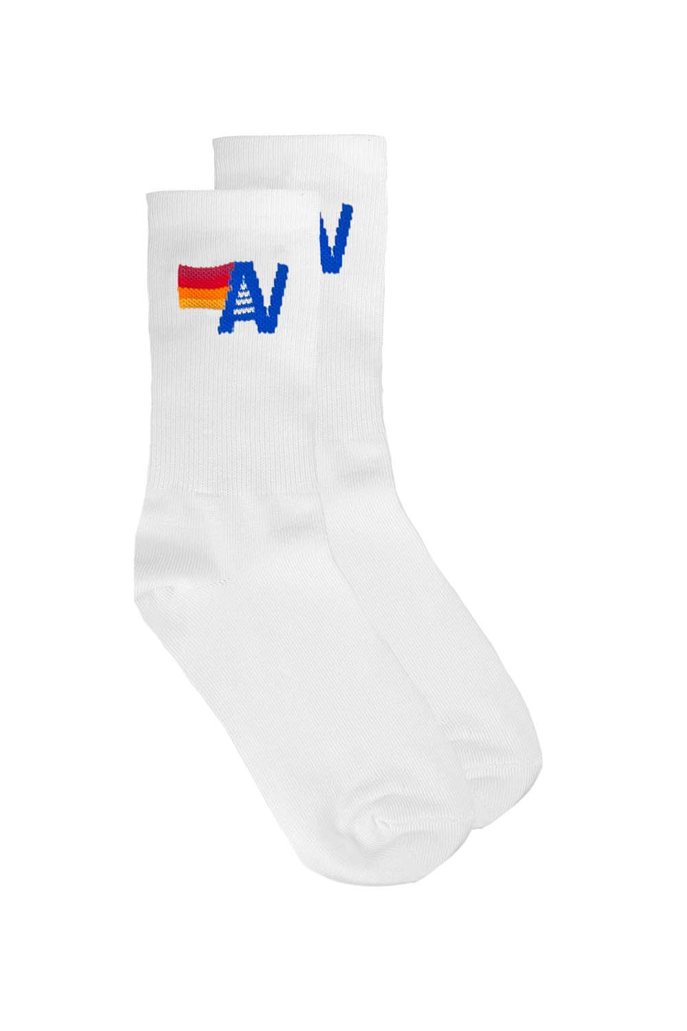 LOGO SOCK - WHITE Socks Aviator Nation