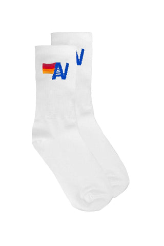 LOGO SOCK - WHITE Socks Aviator Nation