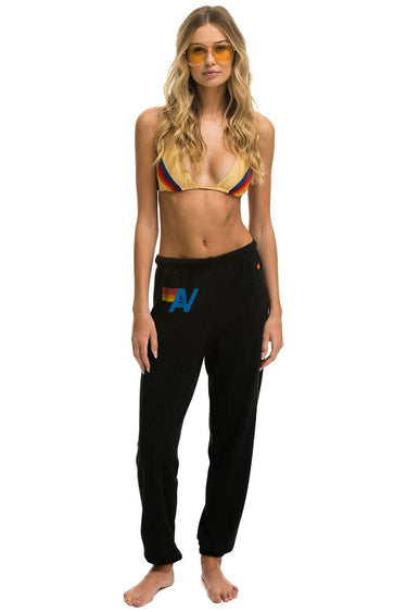 LOGO SWEATPANTS - BLACK Women's Sweatpants Aviator Nation