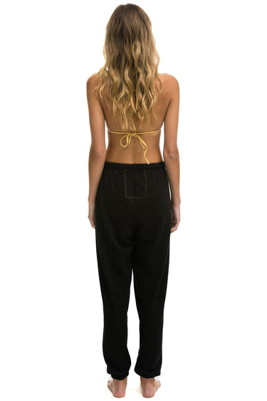 LOGO SWEATPANTS - BLACK Women's Sweatpants Aviator Nation