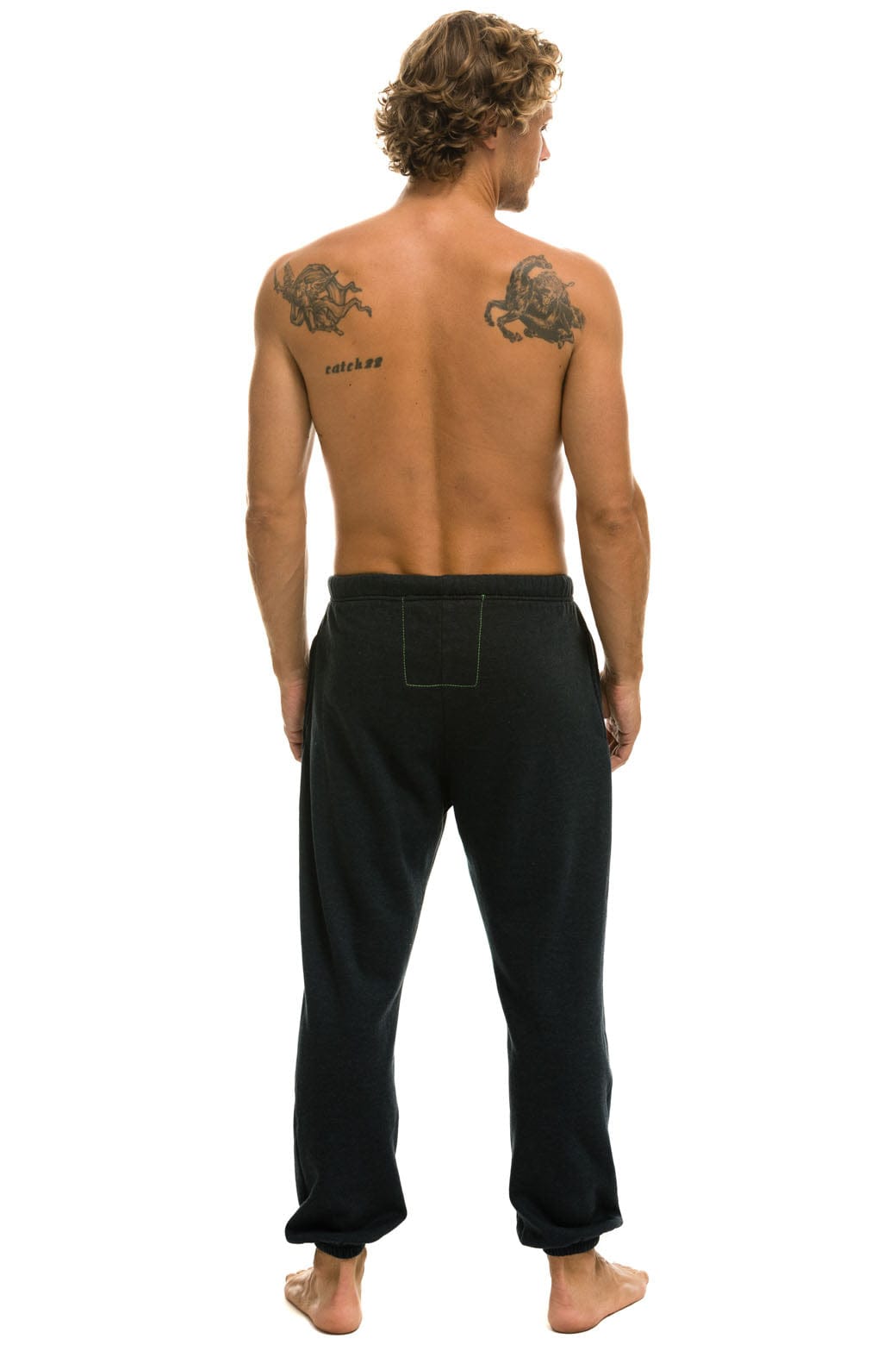 LOGO SWEATPANTS - CHARCOAL Mens Sweatpants Aviator Nation