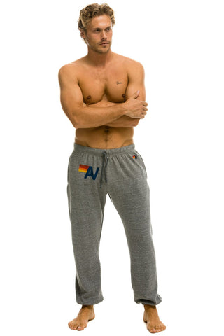 LOGO SWEATPANTS - HEATHER GREY Mens Sweatpants Aviator Nation