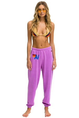 LOGO SWEATPANTS - NEON PURPLE