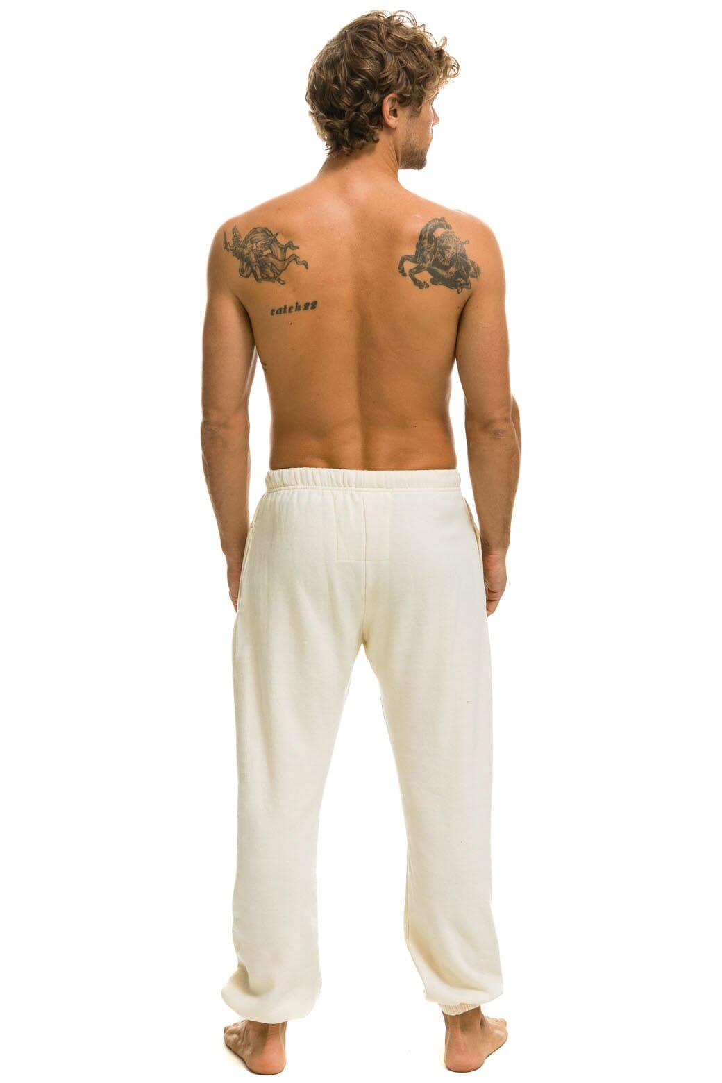 LOGO SWEATPANTS - VINTAGE WHITE Men's Sweatpants Aviator Nation