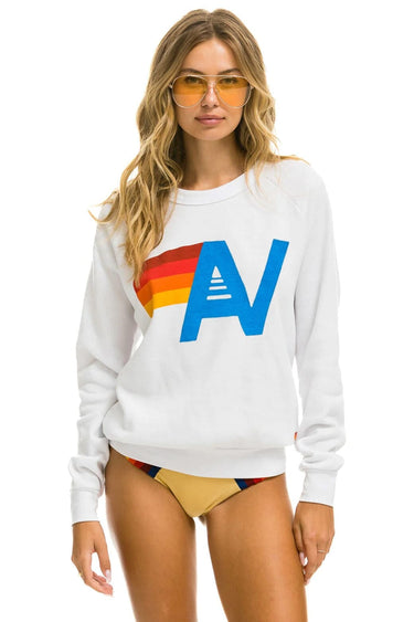 LOGO SWEATSHIRT - WHITE Aviator Nation