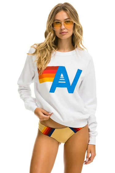 LOGO SWEATSHIRT - WHITE Aviator Nation