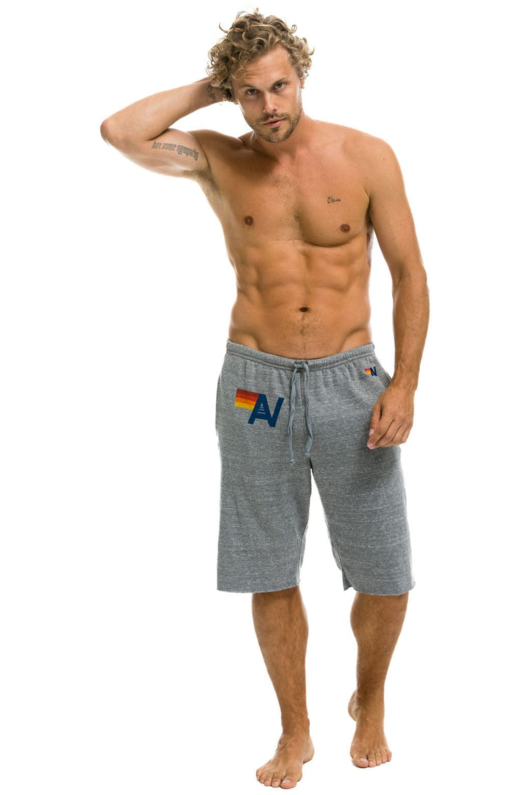 LOGO SWEATSHORTS - HEATHER GREY Men's Shorts Aviator Nation