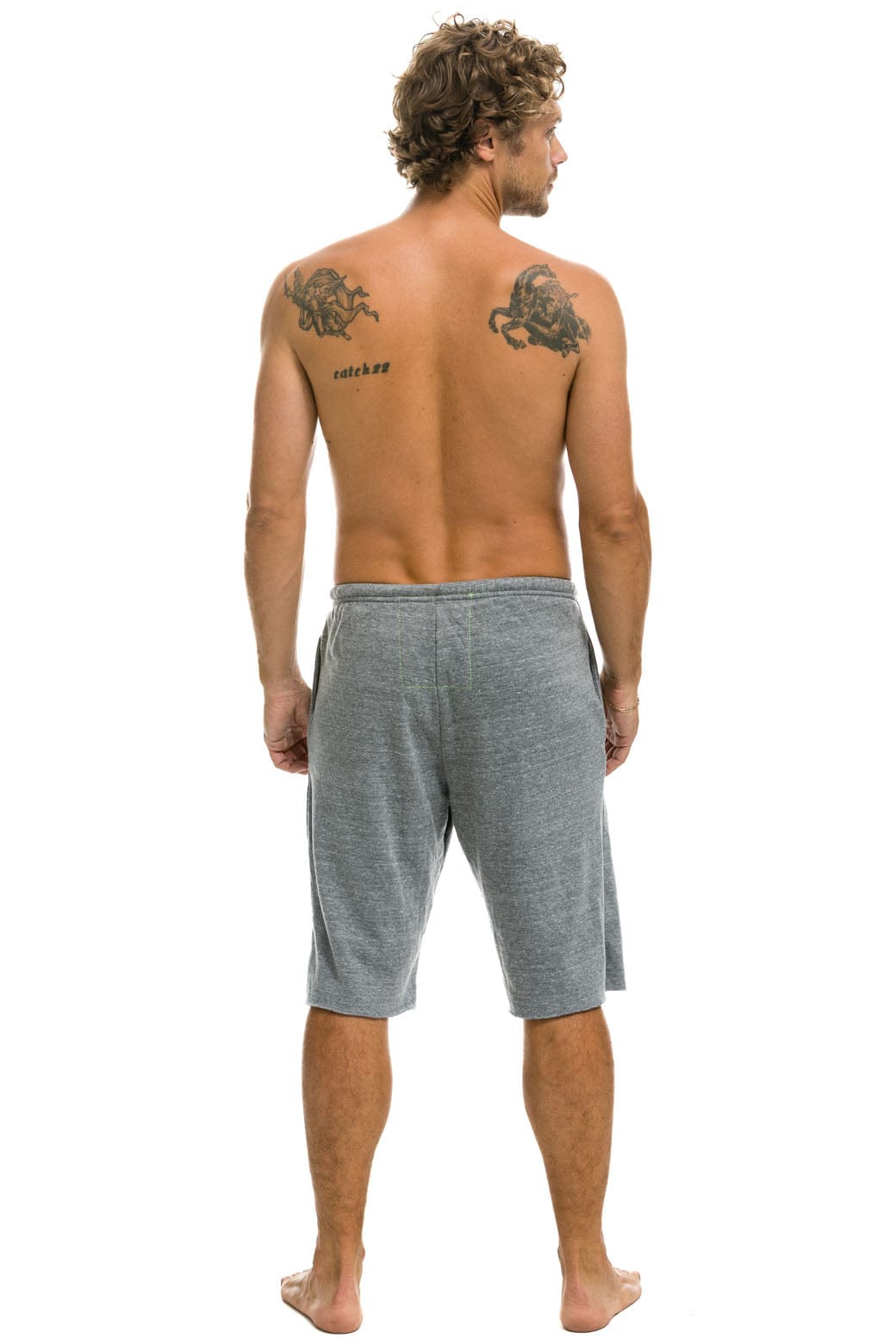 LOGO SWEATSHORTS - HEATHER GREY Men's Shorts Aviator Nation