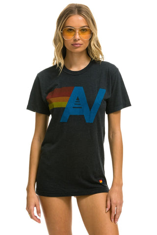 LOGO TEE -CHARCOAL Tees Aviator Nation