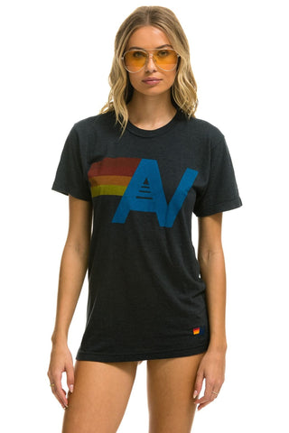 LOGO TEE -CHARCOAL Tees Aviator Nation