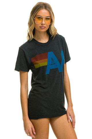 LOGO TEE -CHARCOAL Tees Aviator Nation