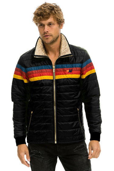 MEN'S 4 STRIPE JACKET - BLACK Jacket Aviator Nation