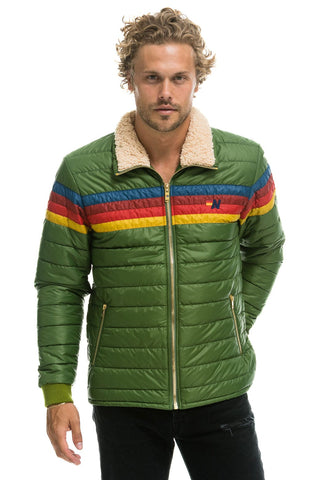 MEN'S 4 STRIPE JACKET - GARDEN GREEN Jacket Aviator Nation
