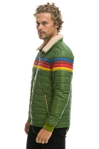 MEN'S 4 STRIPE JACKET - GARDEN GREEN Jacket Aviator Nation