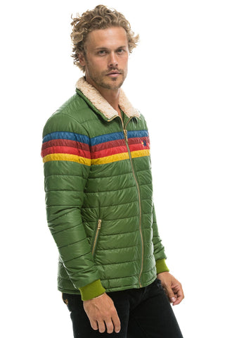 MEN'S 4 STRIPE JACKET - GARDEN GREEN Jacket Aviator Nation