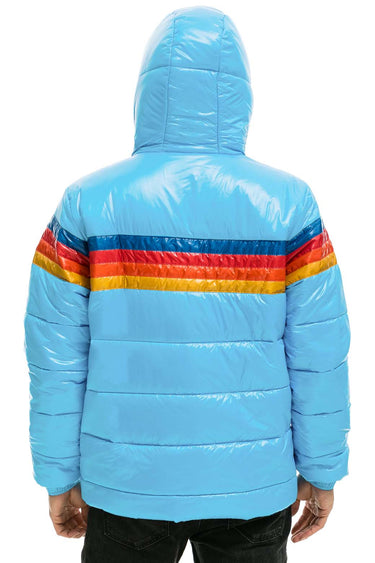 MEN'S 4 STRIPE LUXE TREKKER JACKET - GLOSSY SKY Jacket Aviator Nation